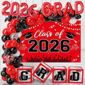 Graduation Decorations 2026, Balloon Arch Kit and Backdrop by QIFU