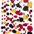 Gold Black Red Party Decorations Circle Dots Streamer Hanging Paper Polka Dots by pinkblume