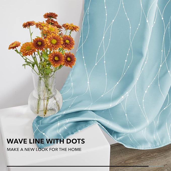Deconovo Blackout Back Tab Curtains - Image 5