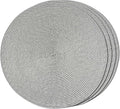 FunWheat Round Braided Placemats Set of 4 Table Mats by FunWheat