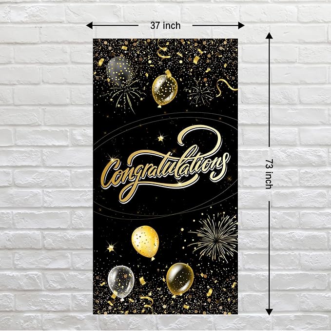 INNORU Congratulations Door Banner Decoration, Engagement Wedding Party Door - Image 2
