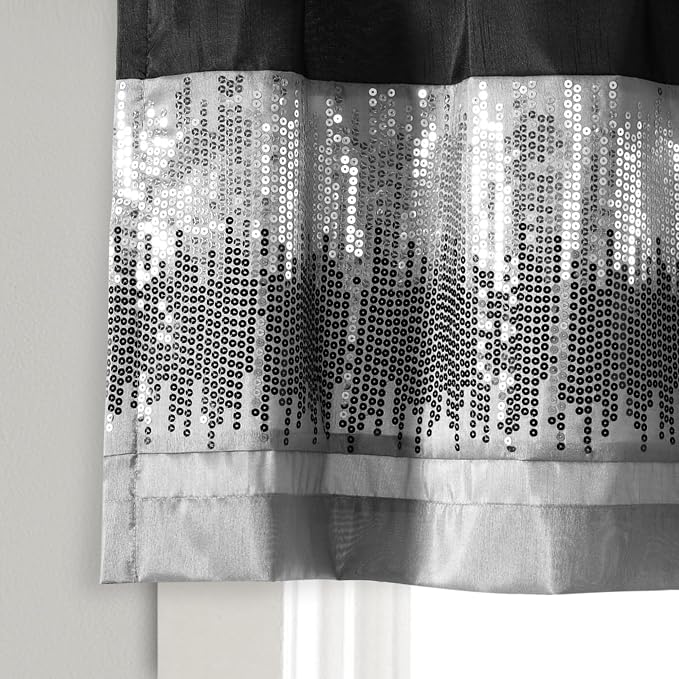 Lush Decor Night Sky Sequins Valance Curtain Single - Image 4