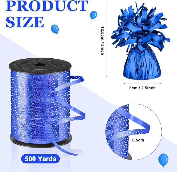 Yunsailing 25 Pcs Heavy Metallic Balloon Weights - Image 2