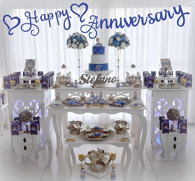 Pre-Strung Happy Anniversary Banner - Image 6