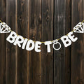 Letjolt Wedding Banner Decorations White Bride to Be Paper Garland Supplies | by Letjolt