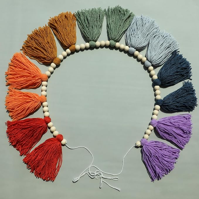 DCJHFJ Boho Tassel Garland Wall Hanging - Image 6