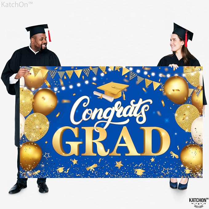 KatchOn Congratulations Banner 72x44 Inch | Congrats Grad Banner, Graduation - Image 3