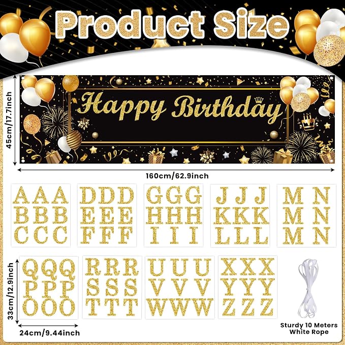 Lonfliness Personalized Birthday Banner Happy Birthday Party Decoration Custom - Image 2