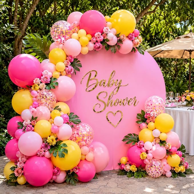 Pink and Yellow Balloon Kit - Image 6