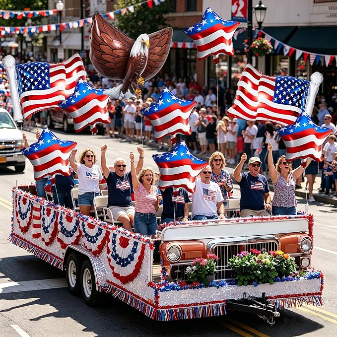 4th of July Patriotic Balloons Set - Image 3
