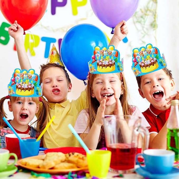 JTIEO 35Pack Birthday Party Crowns - Image 5