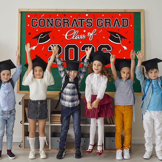 2026 Graduation Party Plastic Backdrop - Image 4