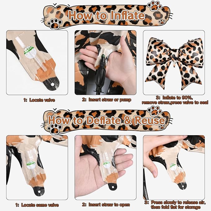 4pcs Jumbo Oversized Ribbon Balloons Coquette Bow Balloons Bow Party Coquette - Image 7