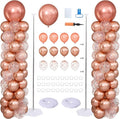 Rose Gold Balloon Column Stand Kit Set of 2 by ZyloonDecoration