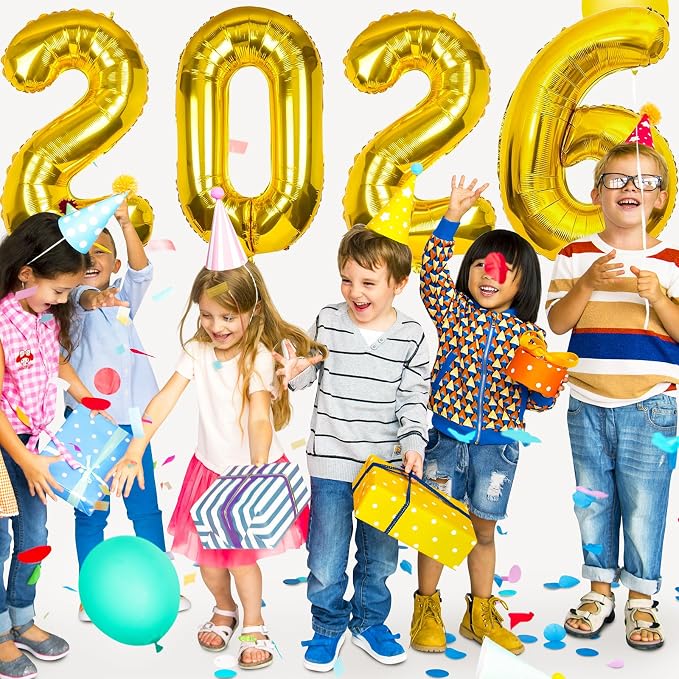 40 Inch Gold Foil Number Balloons - Image 4