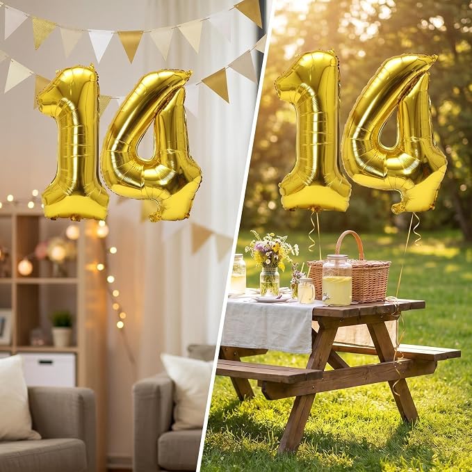 YPSelected 32 Inch Large Foil Helium Number Balloon Birthday Wedding Party 0-9 - Image 3