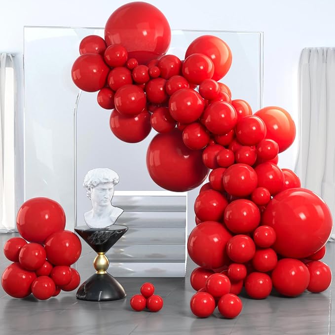 PartyWoo Red Balloons 85pcs Different Sizes of 18 12 10 5 Inch | Balloons by PartyWoo