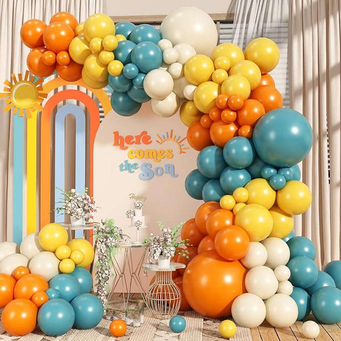 Here Comes the Son Balloon Arch Garland Kit by Ziophlux