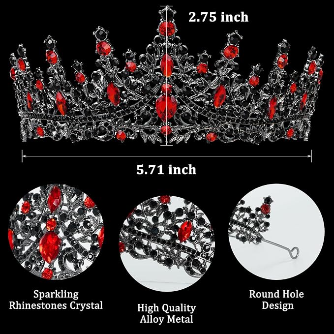 Fesciory Birthday Crown for Women, Adult Fit, Coming of Age Gifts & Halloween - Image 6