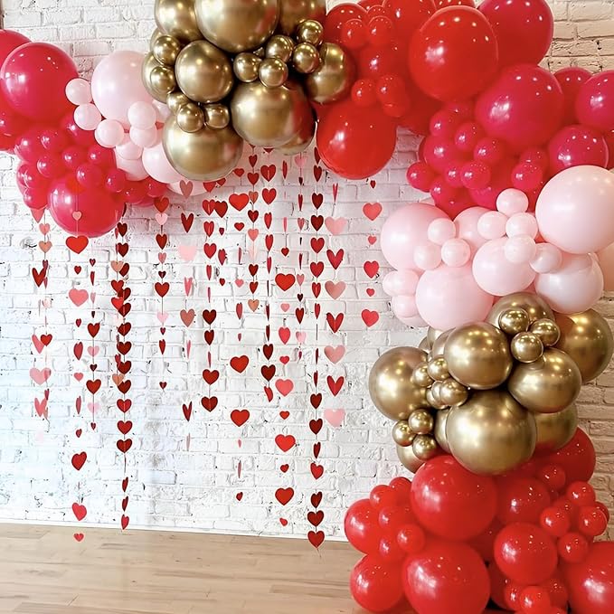 Voircoloria 110pcs Red Latex Party Balloons, 12inch | - Image 8