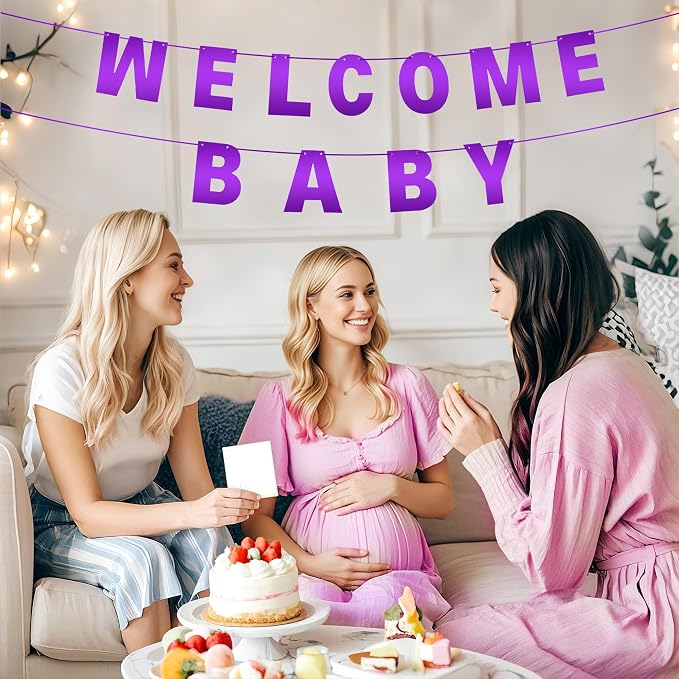 DIY Banner Kit with Letters Bright Purple Customizable Birthday Banners - Image 5