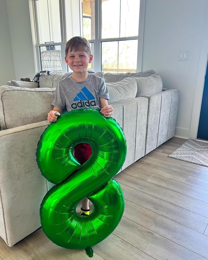 13 Balloon - Green Birthday Number Balloons, 40 Inch Decorations Men Women | - Image 9