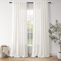 Neutral Linen Curtains 108 Inches Long by Nanspring