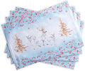 Maison d' Hermine Placemats Set of 4 Reusable 100% Cotton | Cloth Place Mats by MaisondHermine