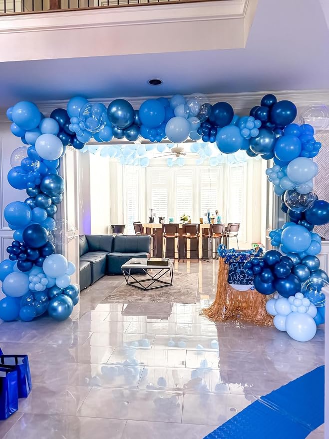 Blue Latex Balloons, Birthday Party Decorations - Image 6