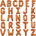 TONIFUL Orange Letter Balloons 2 Set 16 Inch A-Z Custom Alphabet Banner | 52 by TONIFUL
