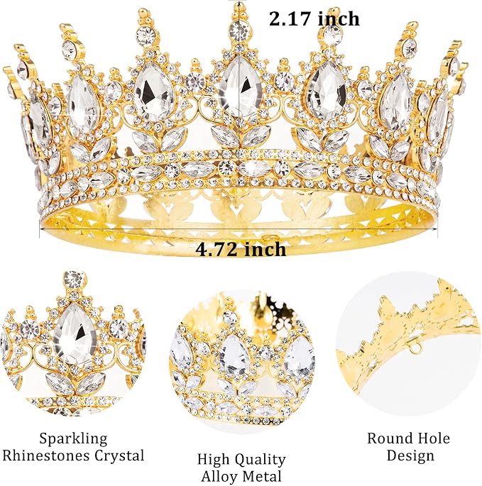 Fesciory Birthday Crown for Women, Adult Fit, Coming of Age Gifts & Halloween - Image 5