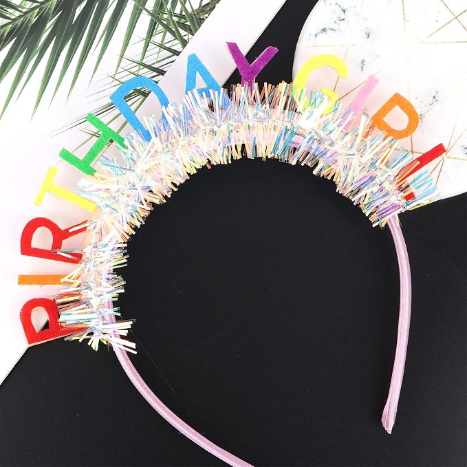 CIEHER Birthday Girl Headband Birthday Crown - Image 4