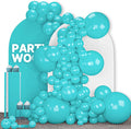 PartyWoo Teal Balloons 100pcs Different Sizes Pack of 18 12 10 5 Inch Turquoise by PartyWoo