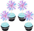 30 PCS Foil Firework Cupcake Toppers Sparkle Tinsel Cupcake Picks Happy by ZHUOWEISM