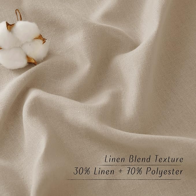 NICETOWN Rustic Linen 132 inch Long Curtains - Image 6