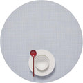 Chilewich Mini Basketweave Placemats, Round Woven Placemats Set of 4 | Reusable by Chilewich
