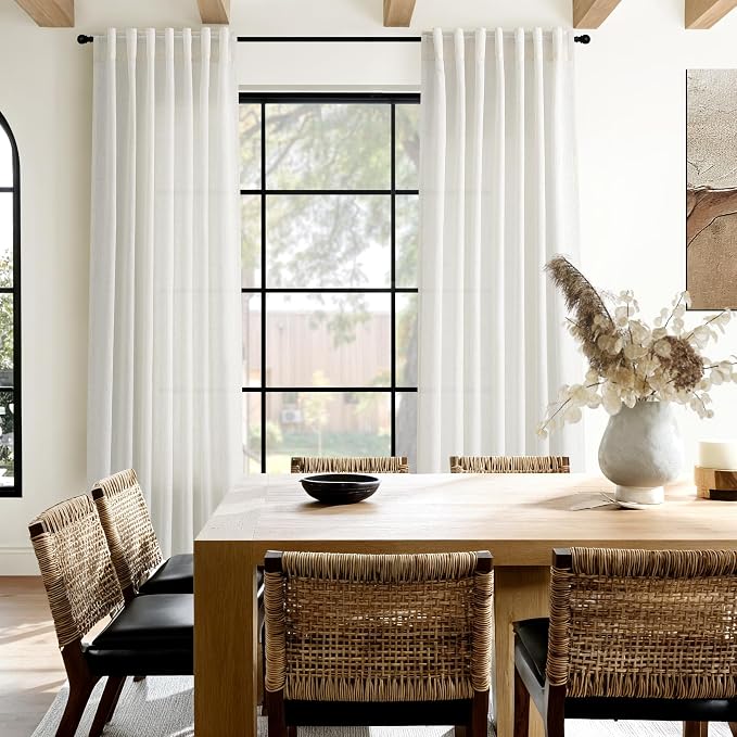 Natural Linen Curtains 96 Inches Long - Image 8