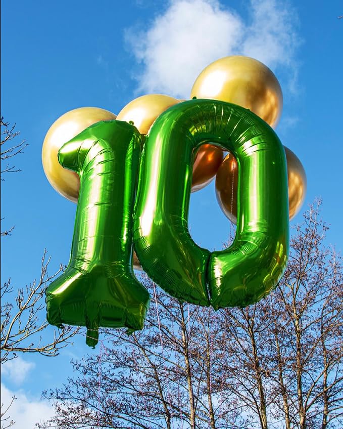 Green Number 16 Balloon 40 Inch, 16th Birthday Party Decorations Men Women | - Image 2