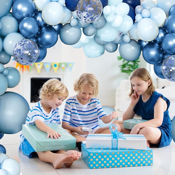 168pcs Blue Balloon Garland Arch Kit Different Sizes | 18 12 10 5 inch Latex / - Image 5
