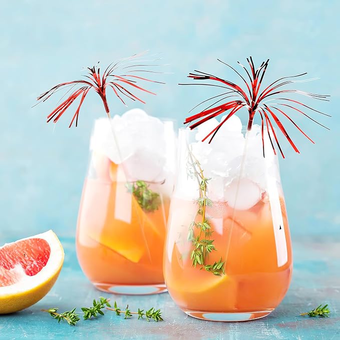 100PCS Firework-Shaped Decorative Bamboo Skewers – 18cm Cocktail Picks - Image 8