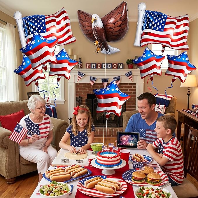 4th of July Patriotic Balloons Set - Image 5