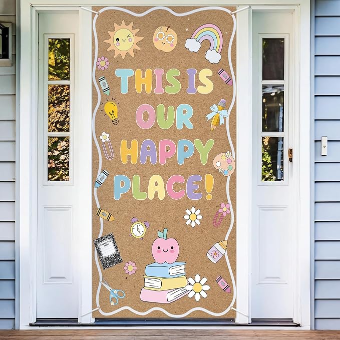 Tudomro Kraft Pastel Banner Back to School Backdrop Decor 71 x 35 Inch Kraft - Image 7