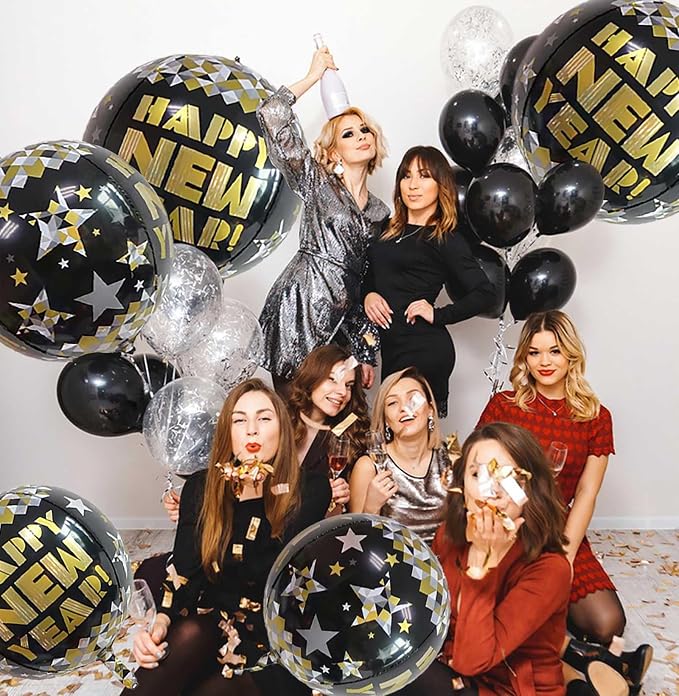 22 Inch Happy New Year Mylar Balloons - Image 5