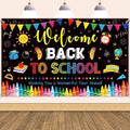 Back to School Decorations, Large 71" x 43" Welcome Back to School Backdrop | by Unknown