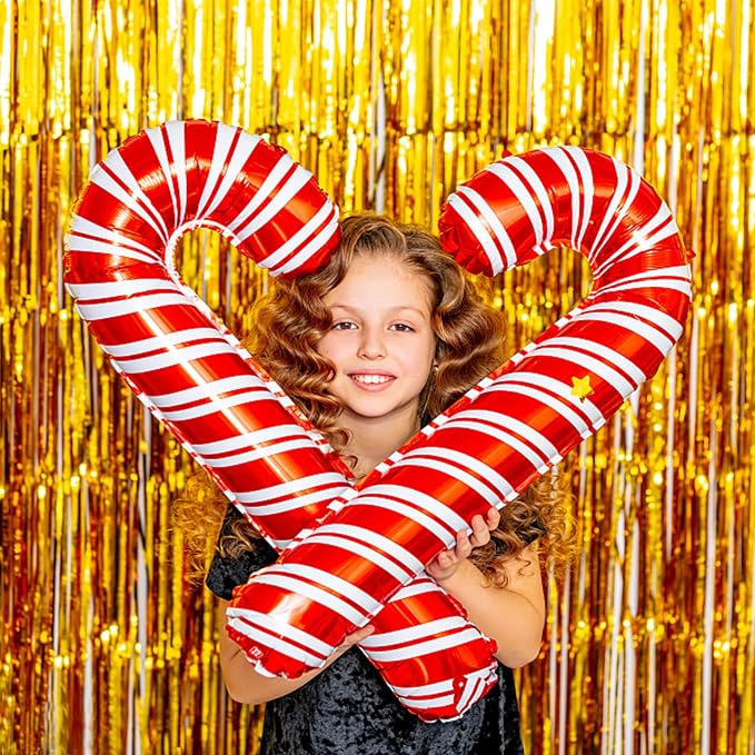 20 Pack Gold Fringe Curtain Backdrop Tinsel Streamers Birthday Party - Image 4