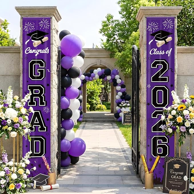 Graduation Decorations 2026 Porch Banner, Congrats Grad Class of 2026 Banner - Image 8
