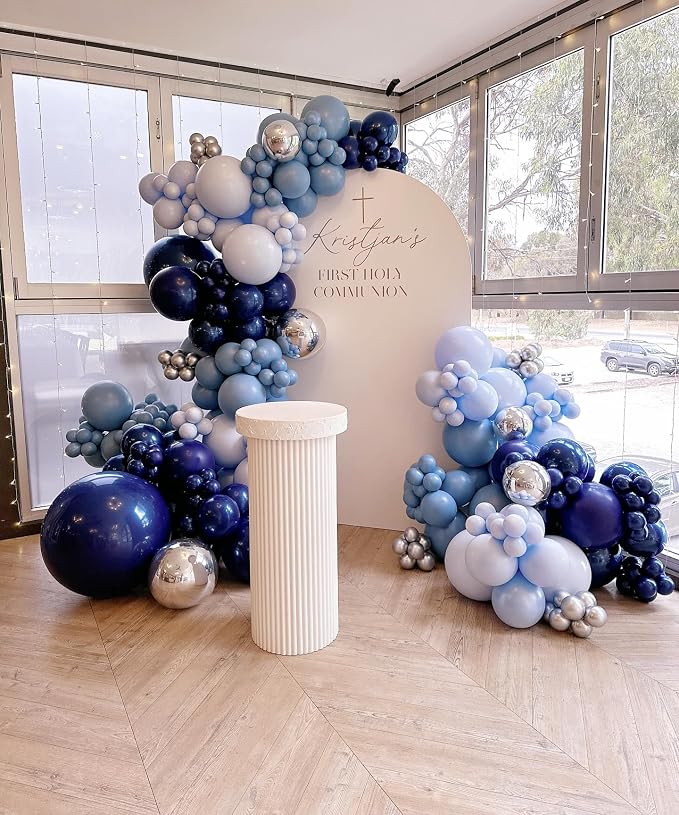 Blue Latex Balloons, Birthday Party Decorations - Image 3