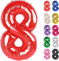 Red Number 8 Balloon 40 Inch by IWERP