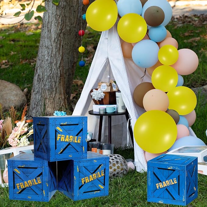 Qilery 24 Pcs Balloon Box Party Military Supply Fragile Loot Drop Box Party - Image 7
