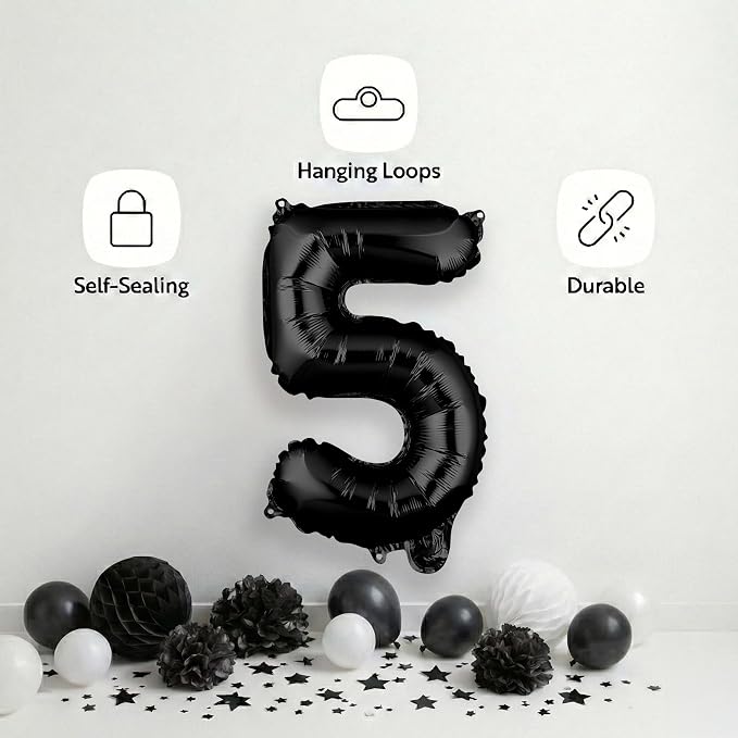 Restaurantware Balloon 1 Pack of Mylar Hanging Reusable Self-Sealing Balloons - Image 4